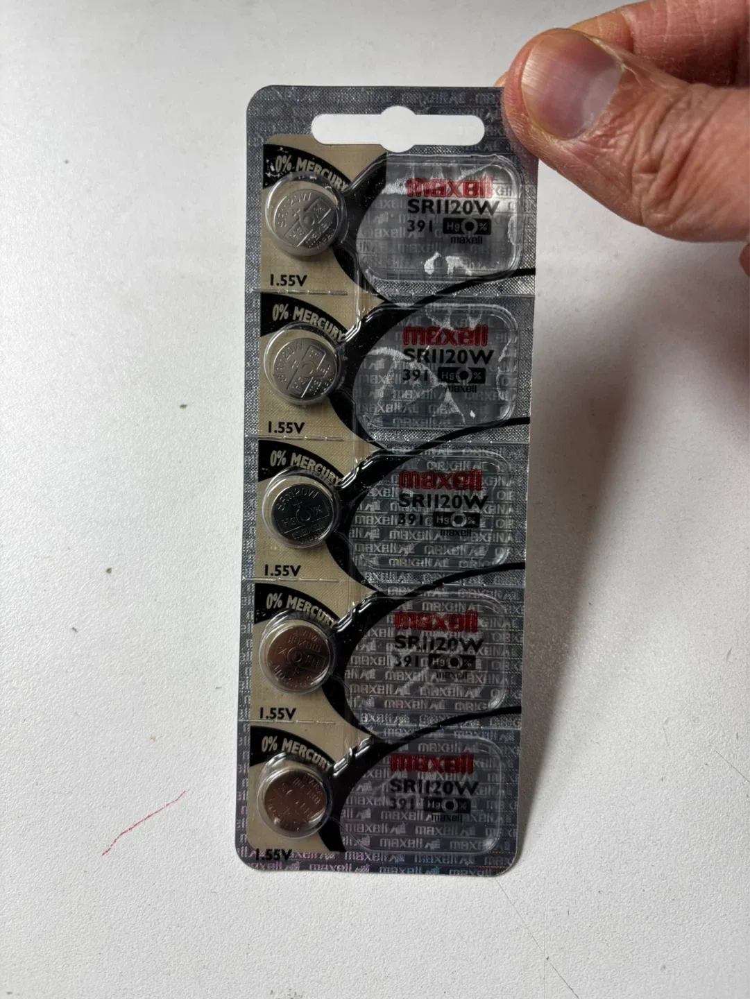 Maxell SR1120W - 391 Silver Oxide Watch Batteries (5 Pack)