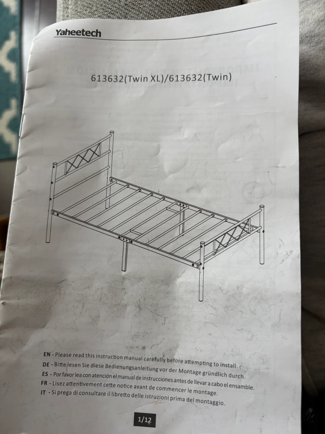 Twin Metal Bed Frame - photo 2