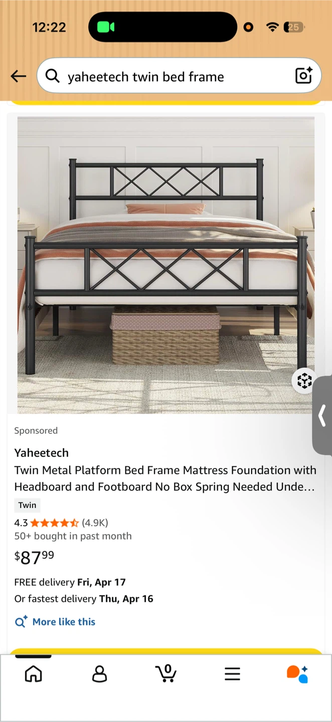 Twin Metal Bed Frame - photo 4