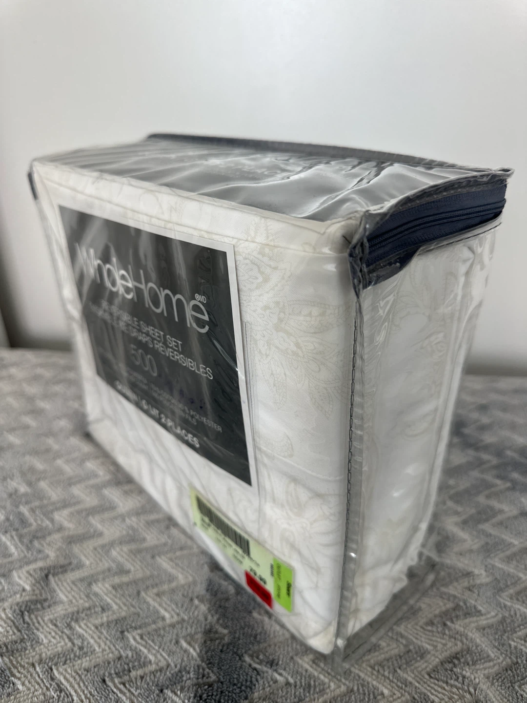 WholeHome Queen Reversible Sheet Set 500 Thread Count - photo 3
