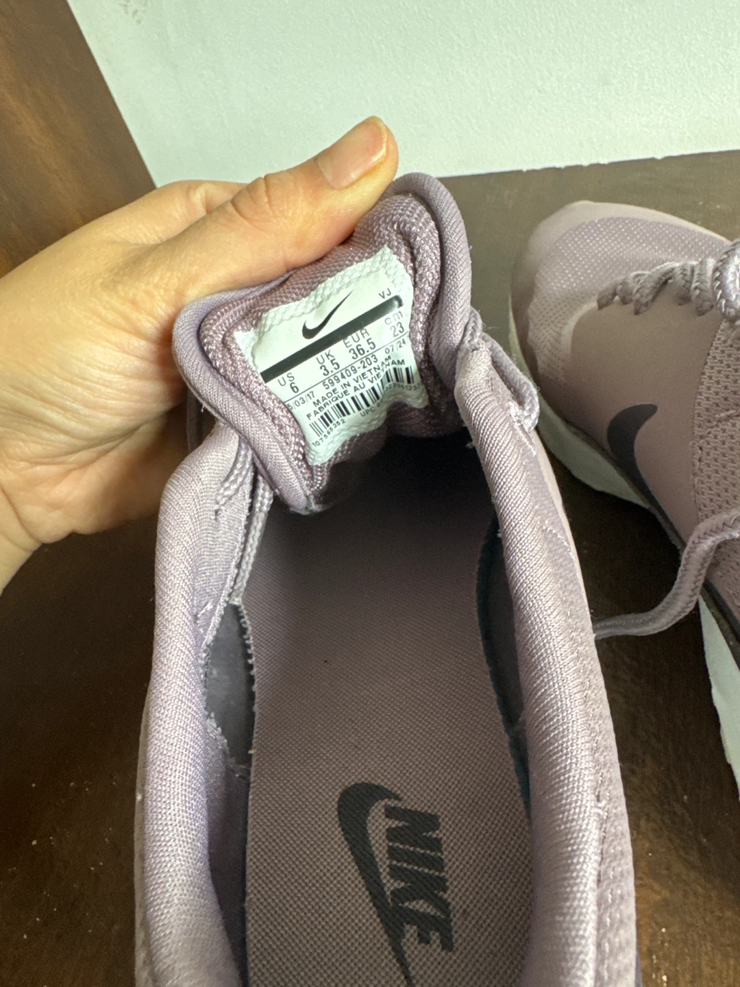 Nike Thea Women's Shoes - Size 6.5 - Purple - photo 3