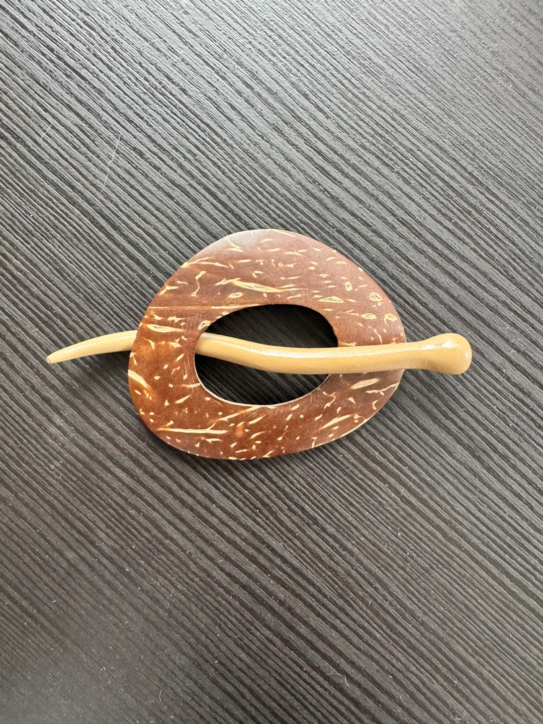 Wooden Shawl Pin - photo 2