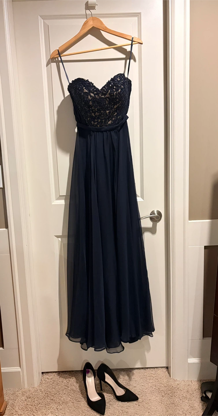 La Femme strapless gown
