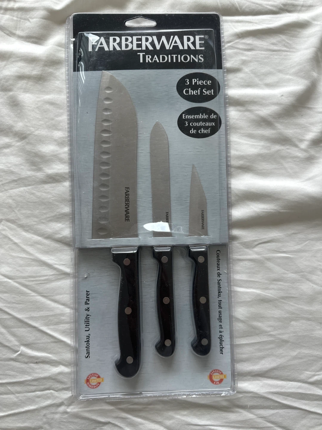 Farberware Traditions 3 Piece Chef Knife Set