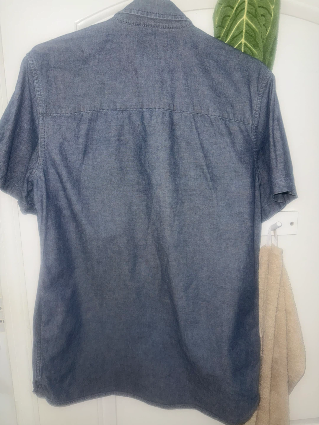 GAP 1969 Chambray Short Sleeve Button Up Shirt - photo 2