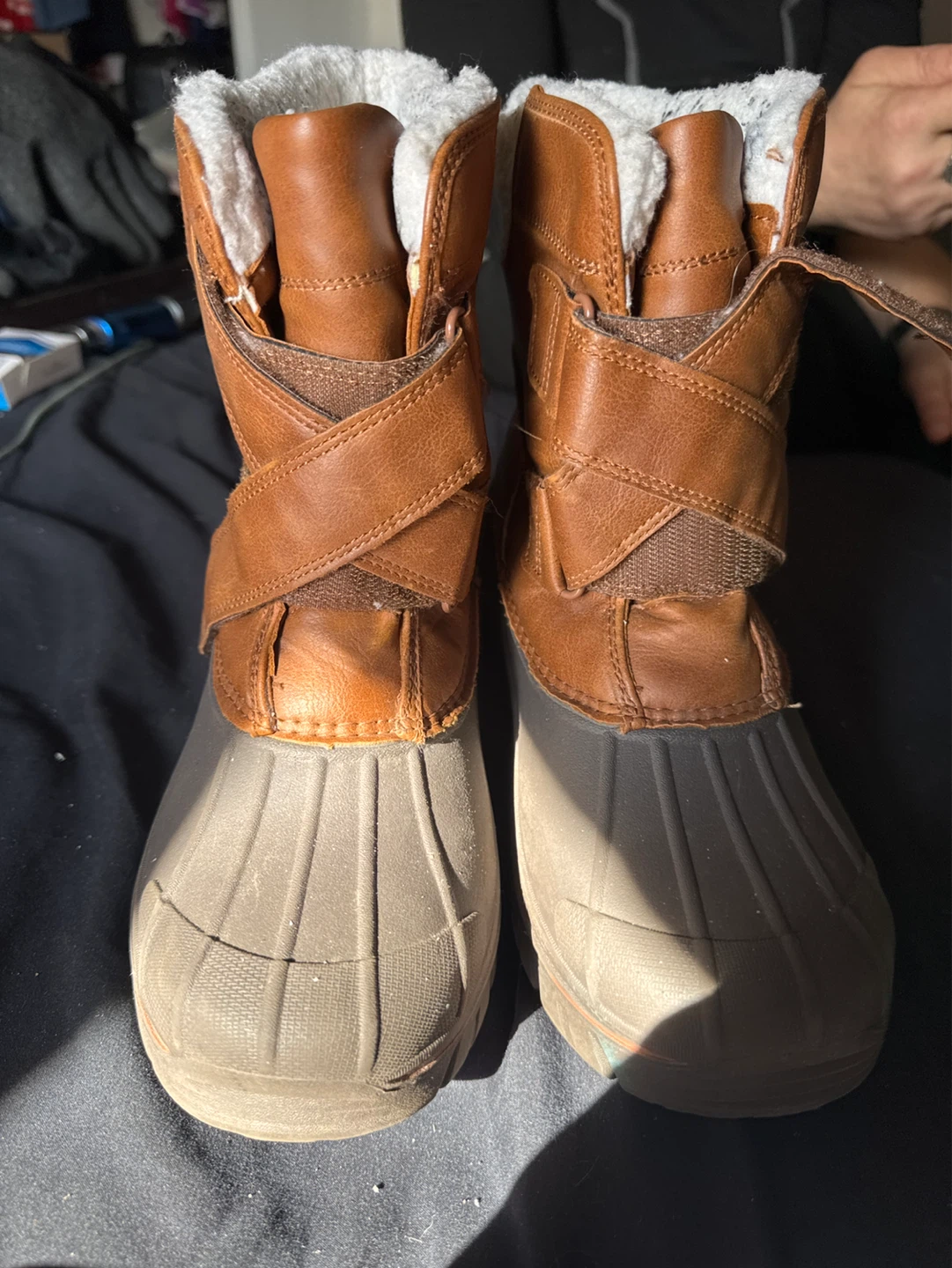 Brown Winter Boots with Fur Lining