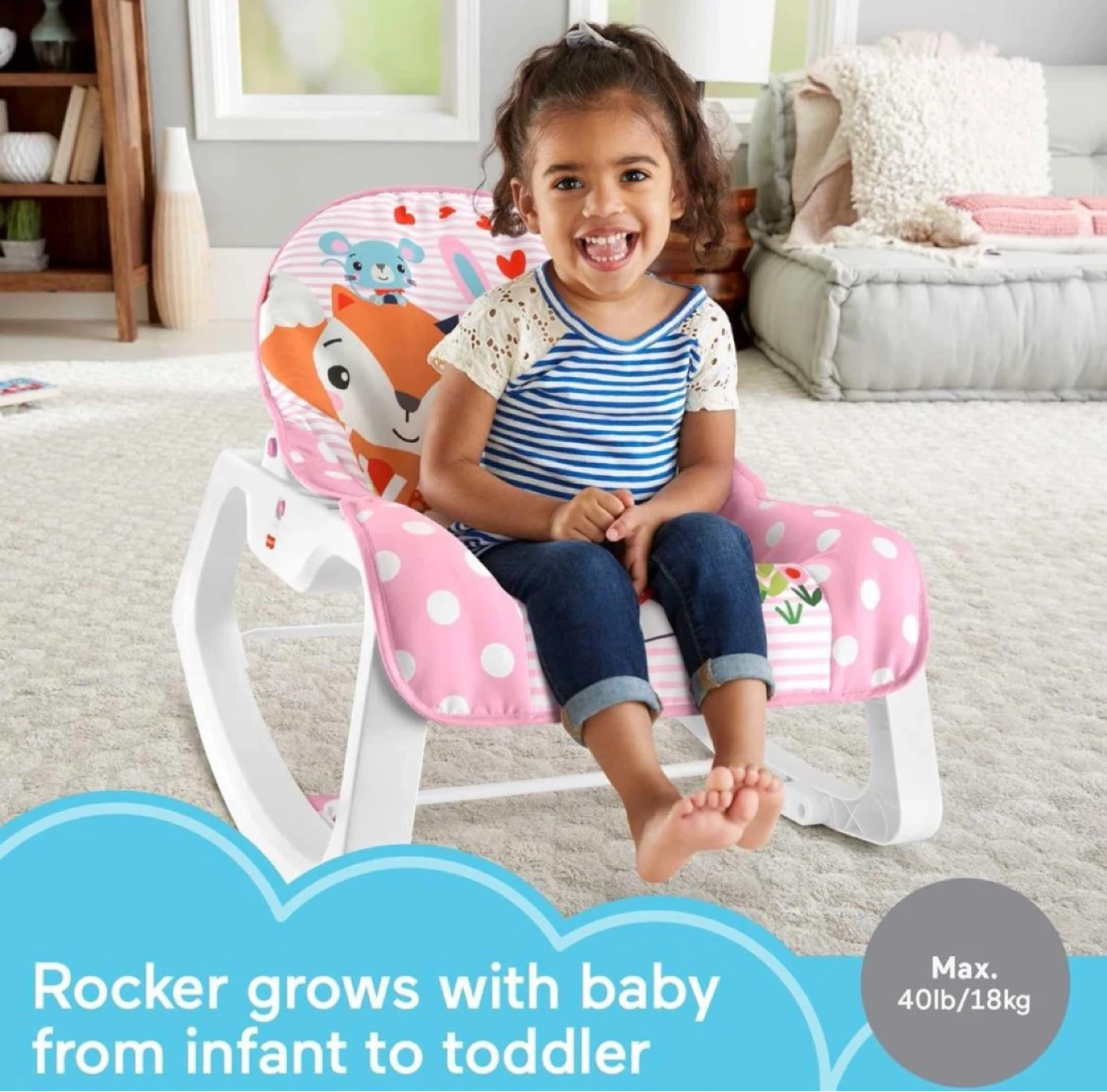 ✨Like New✨ Fisher-Price Baby / toddler Rocker, Bouncer Chair! - photo 5
