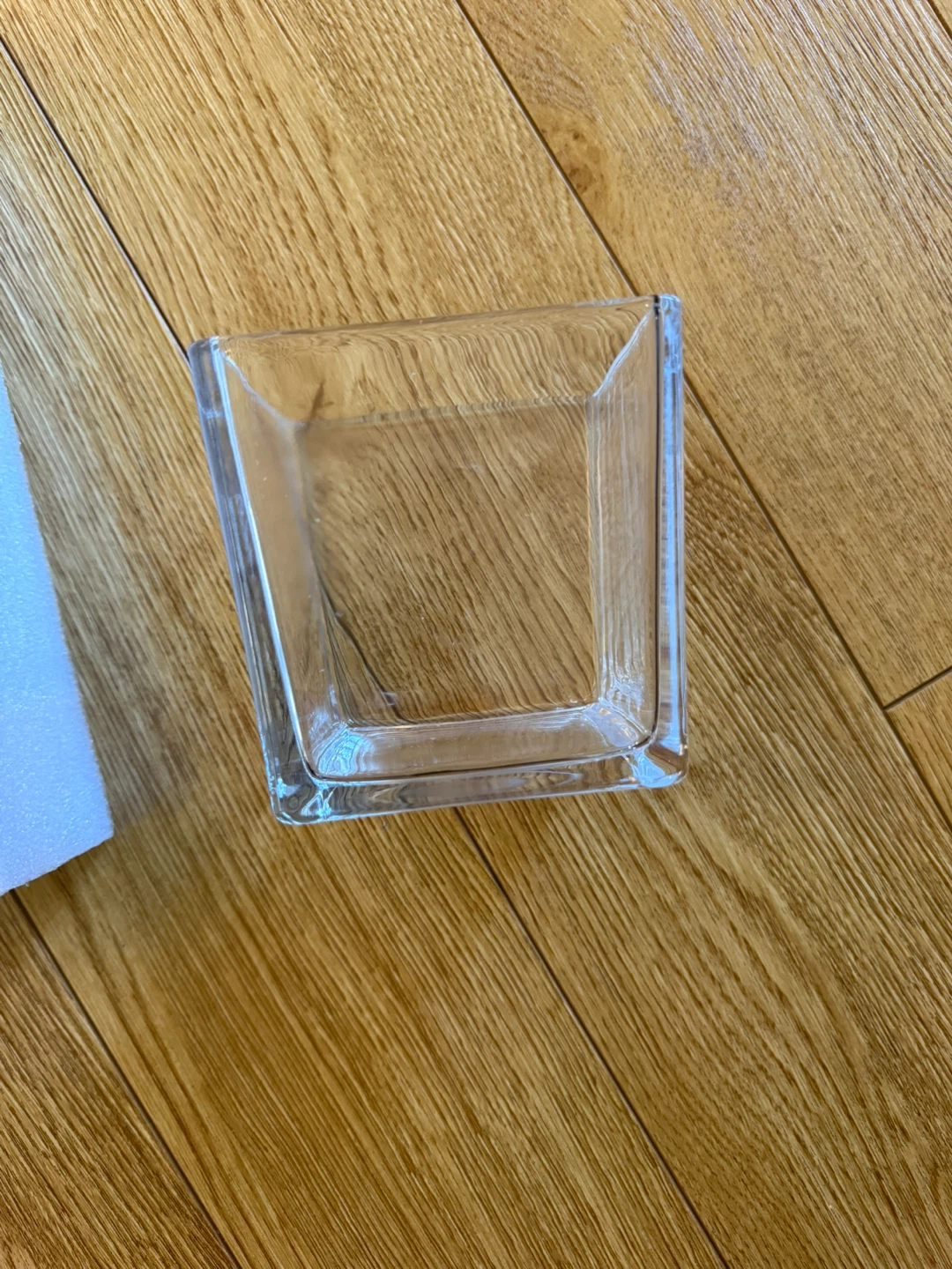 Set of 6 Clear Glass Square Vases - photo 4