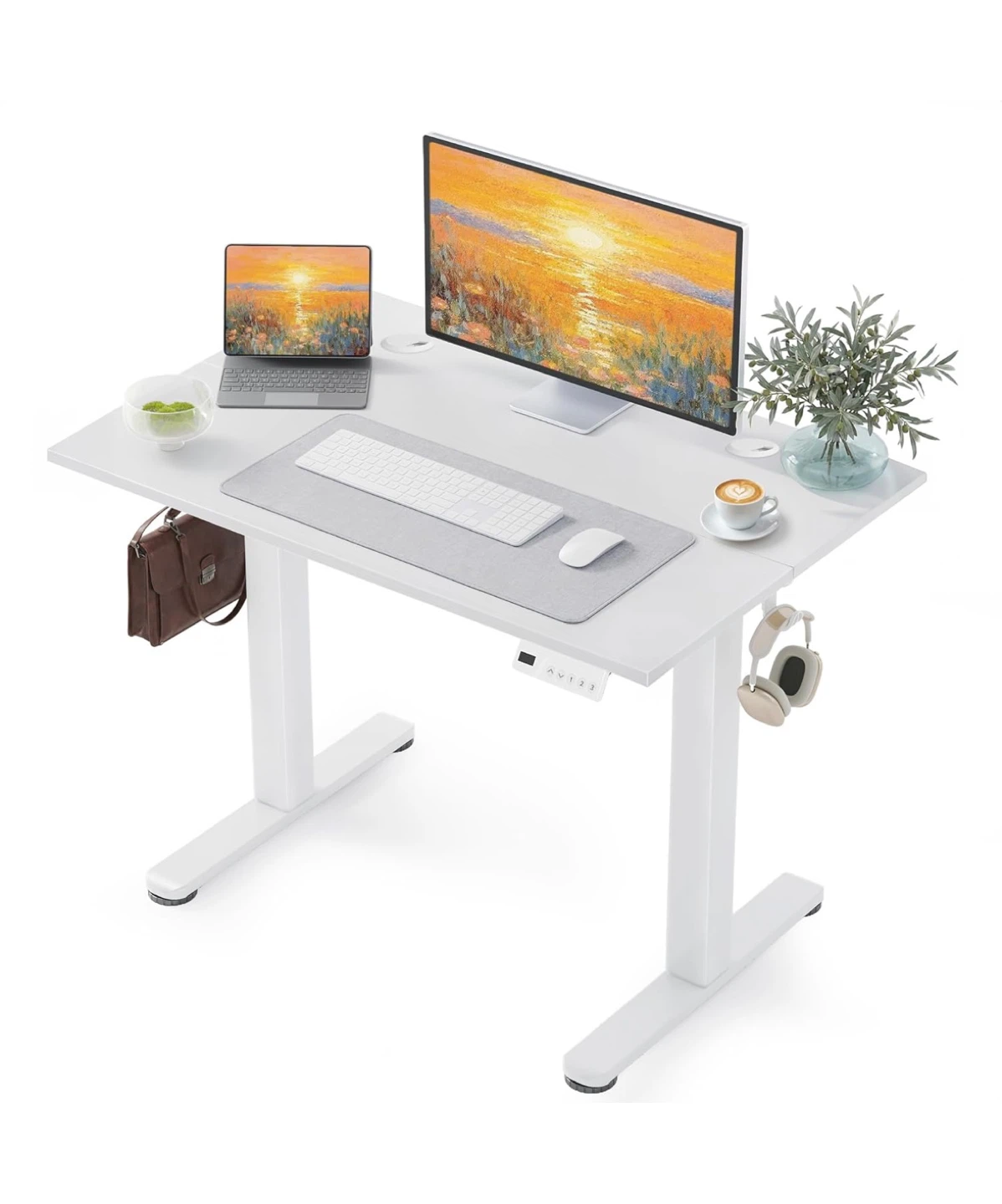 Adjustable Standing Desk - White, 40x24 Inches