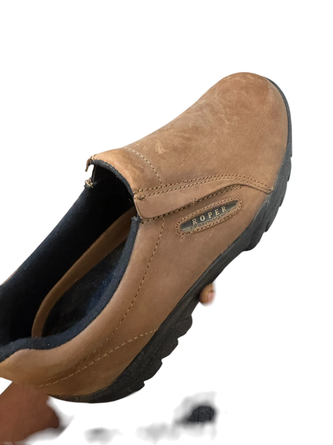 Roper Brown Suede Slip-On Shoes