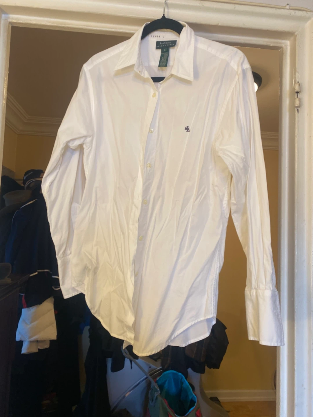Lauren Ralph Lauren White Button-Down Shirt Size 6 - photo 3