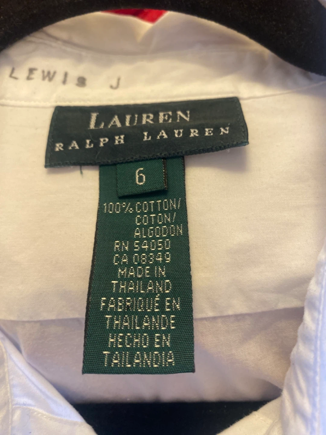 Lauren Ralph Lauren White Button-Down Shirt Size 6 - photo 2