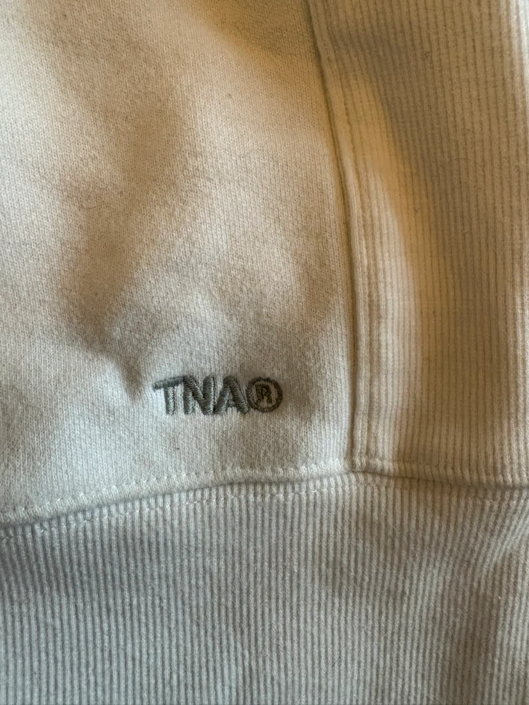 TNA Cozy Fleece Sweatshirt - White - Size L - photo 3