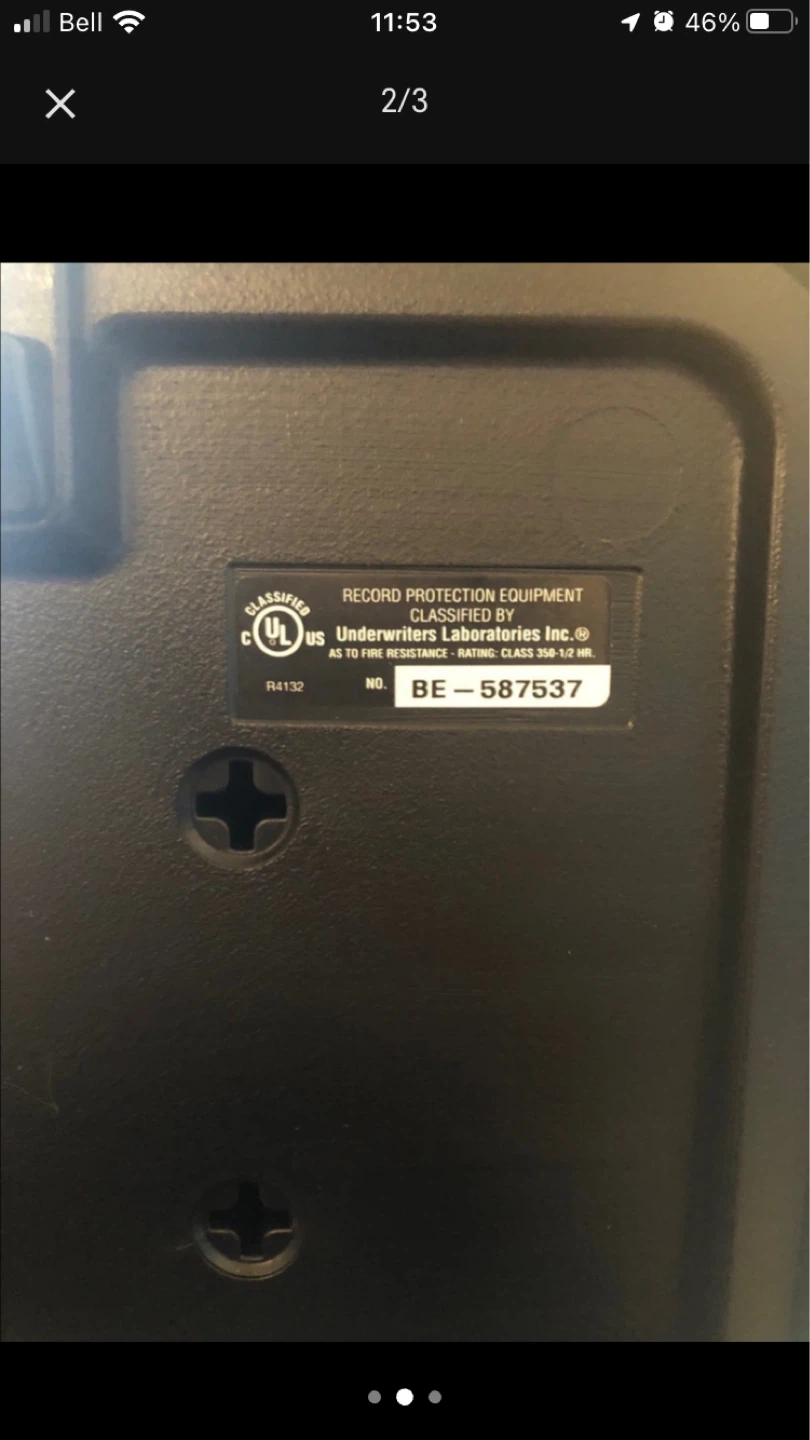 SentrySafe Fireproof Lock Box - photo 2