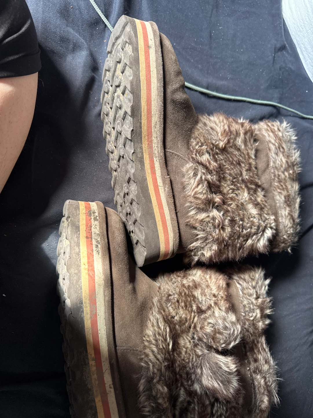 Brown Faux Fur Lined Boots - photo 2