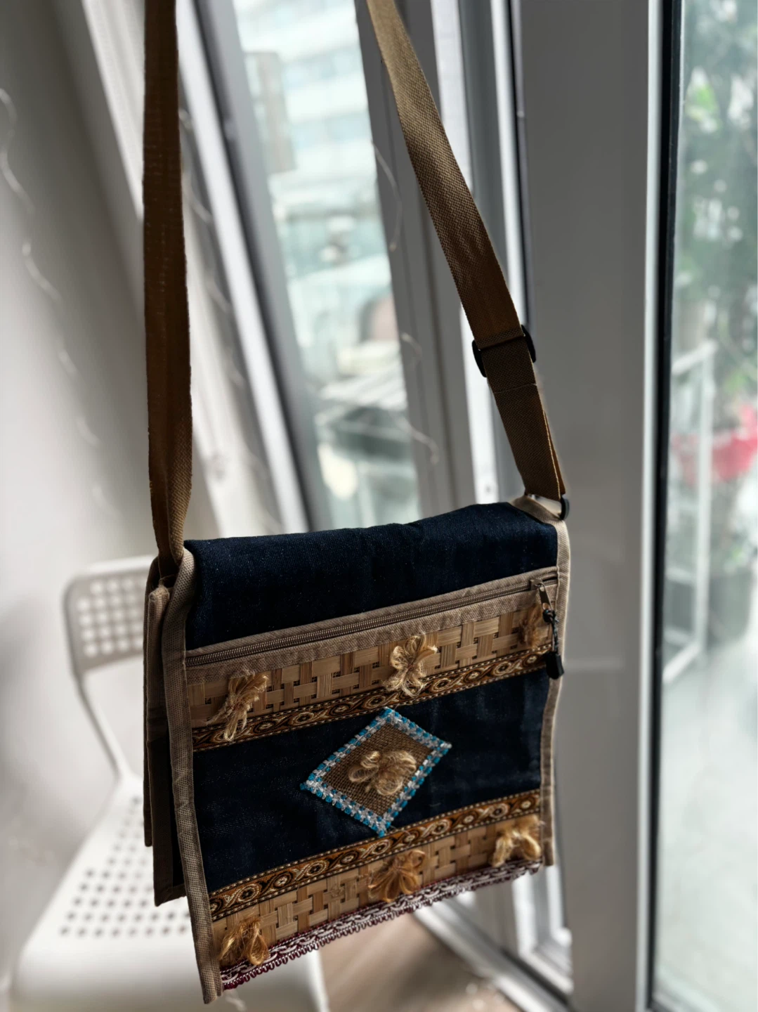 Handmade Woven Crossbody Bag