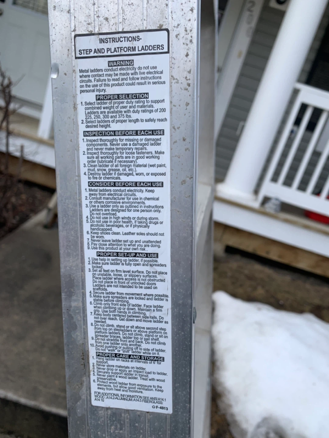 8 ft Werner Aluminum Step Ladder - used. - photo 5