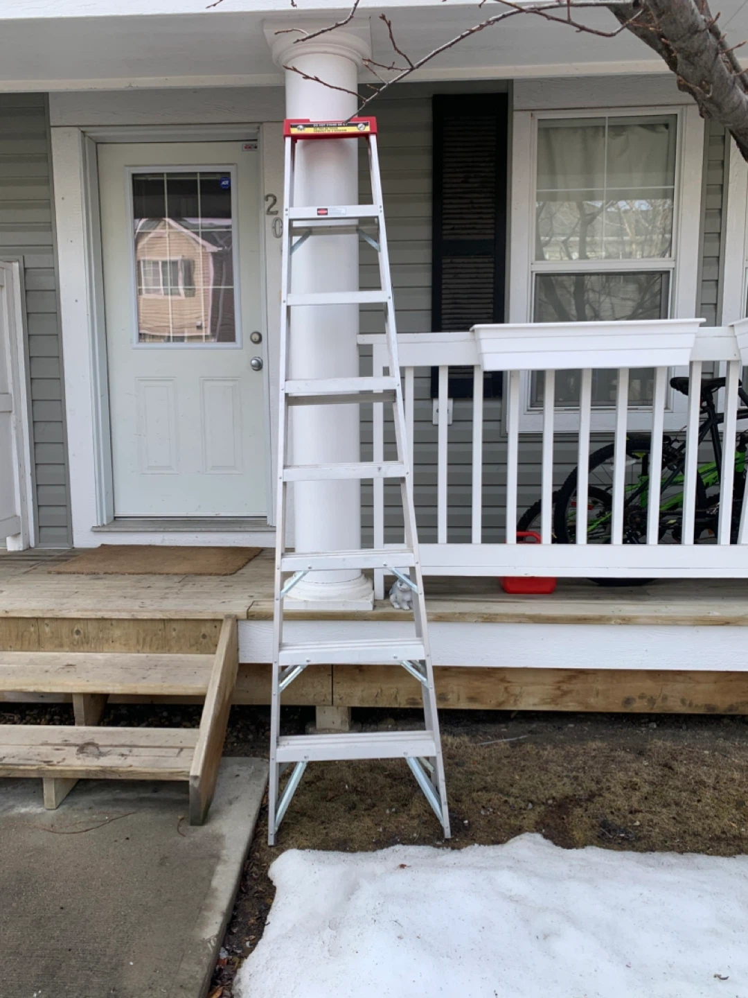 8 ft Werner Aluminum Step Ladder - used. - photo 3