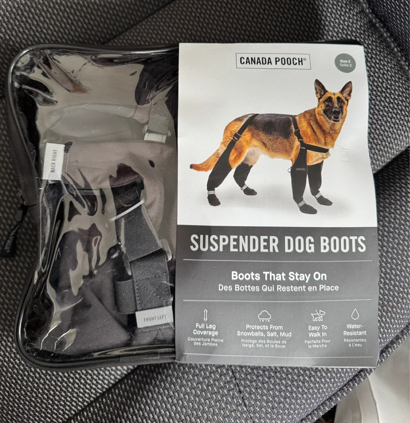 Canada Pooch Suspender Dog Boots - Size 2 - photo 3