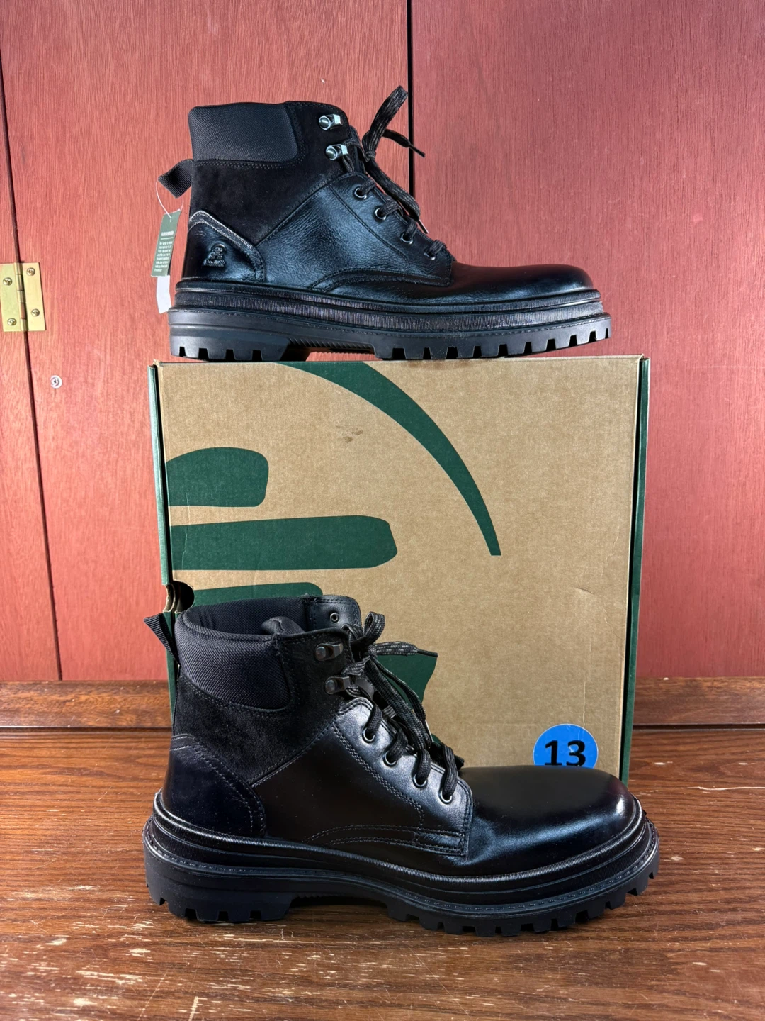 Kamik men's black leather winter boots Size US 13 - photo 2