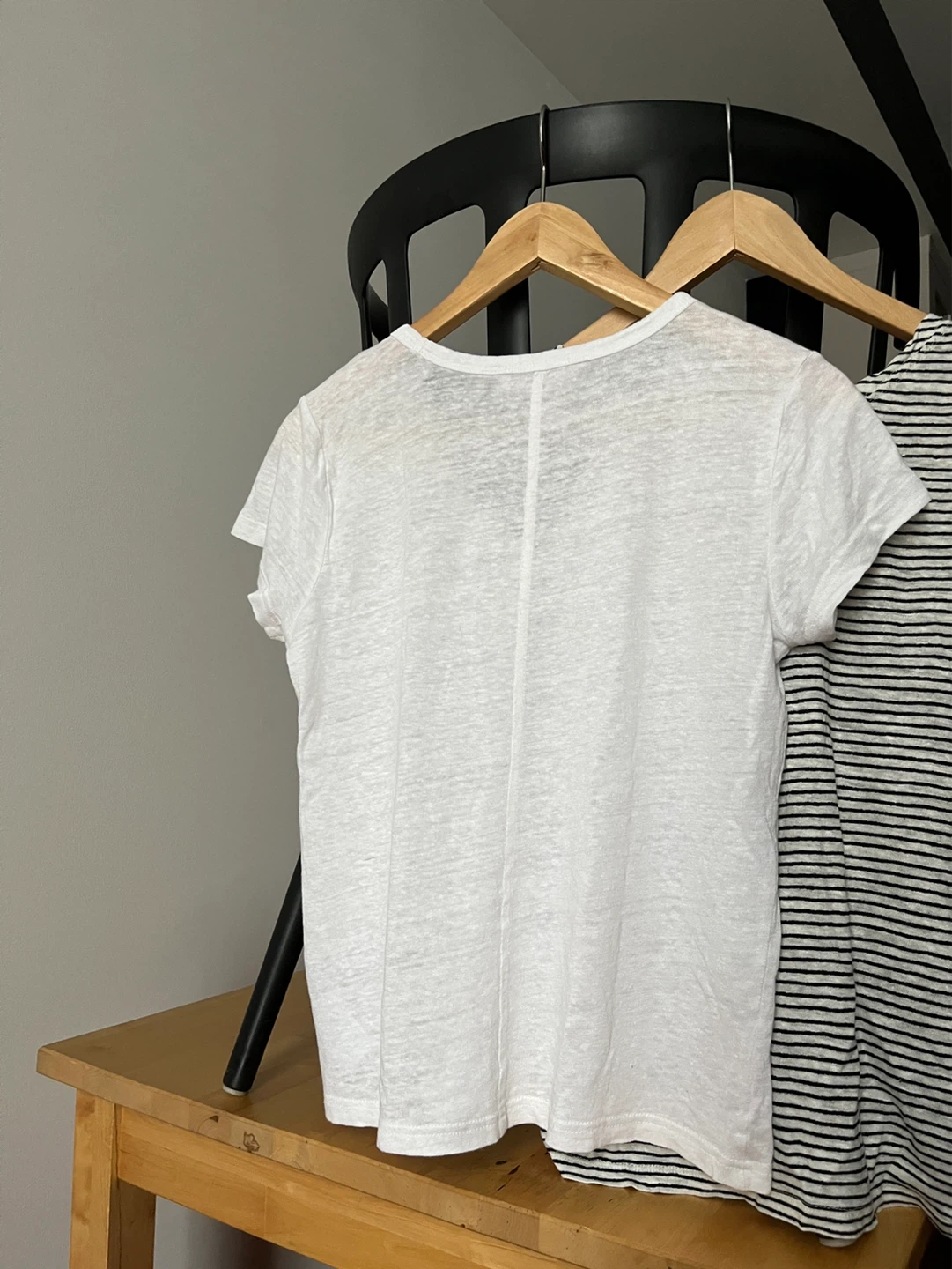 2 Linen Ts White and Stripe - photo 4