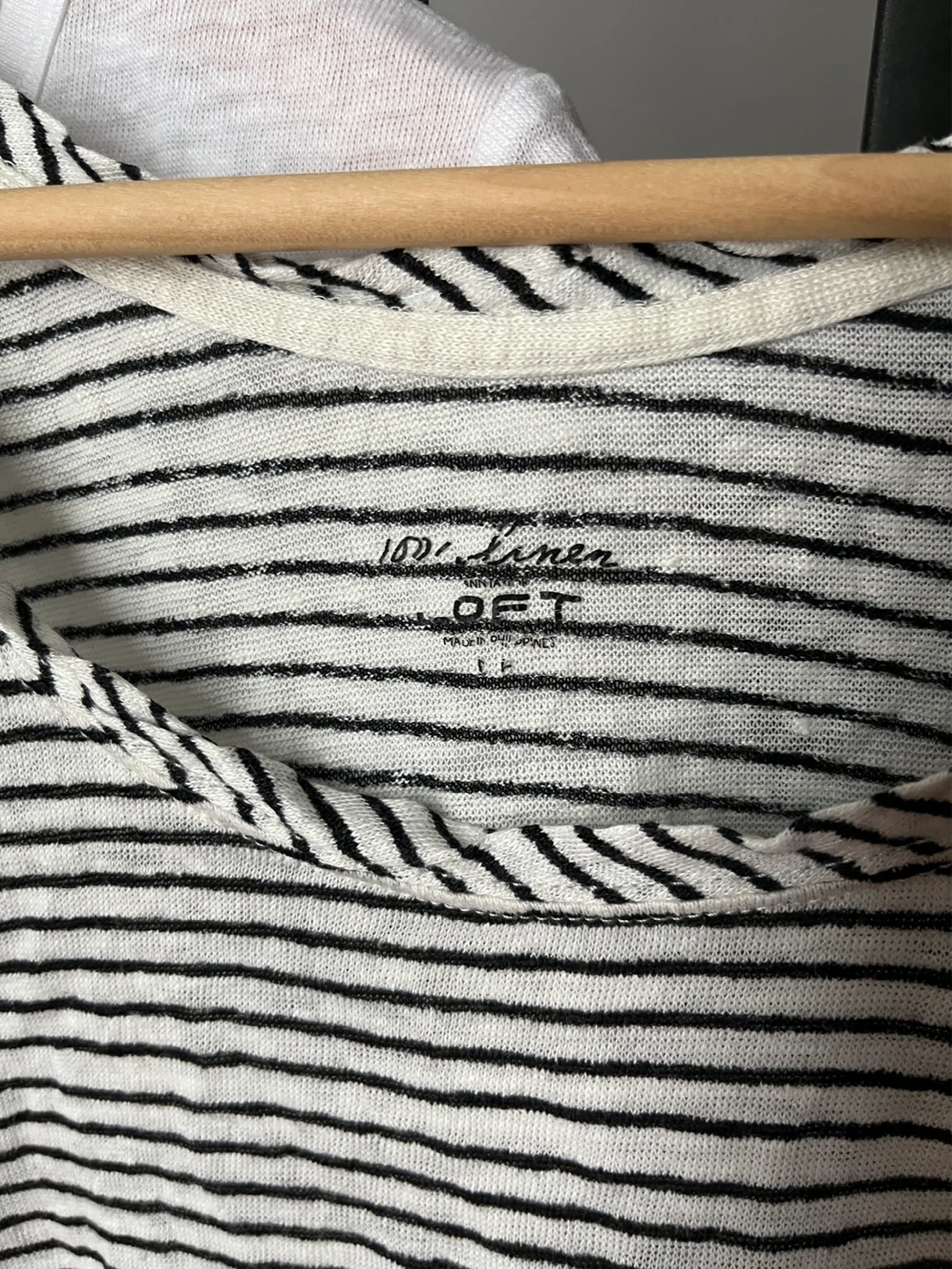 2 Linen Ts White and Stripe - photo 5
