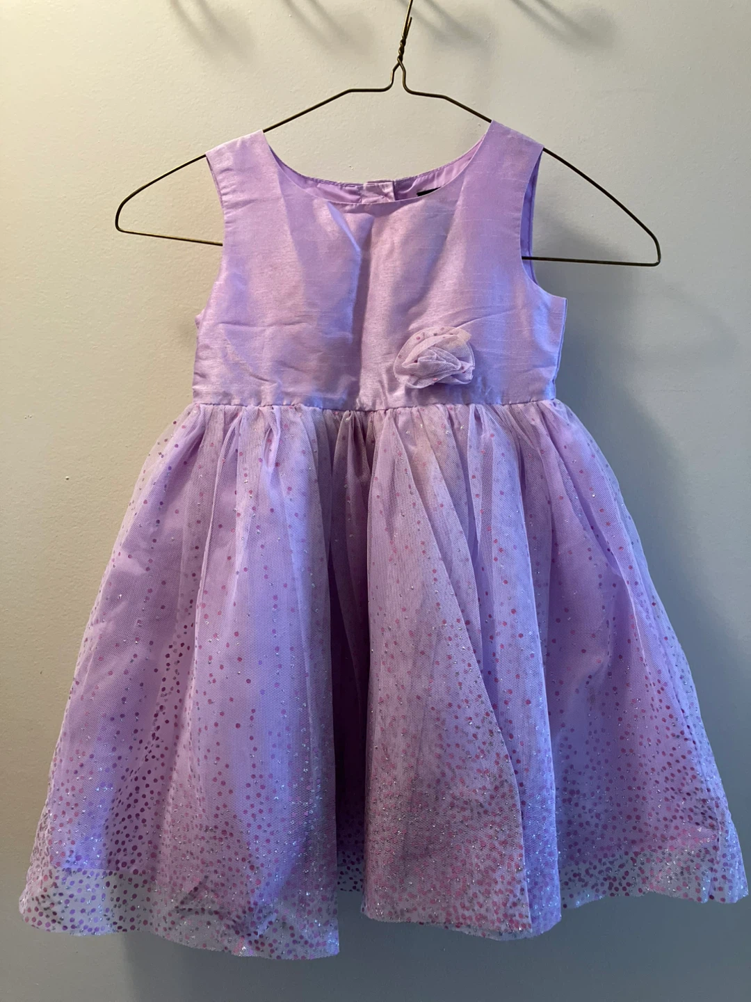 George Girls Lavender Sparkle Dress Size 4T