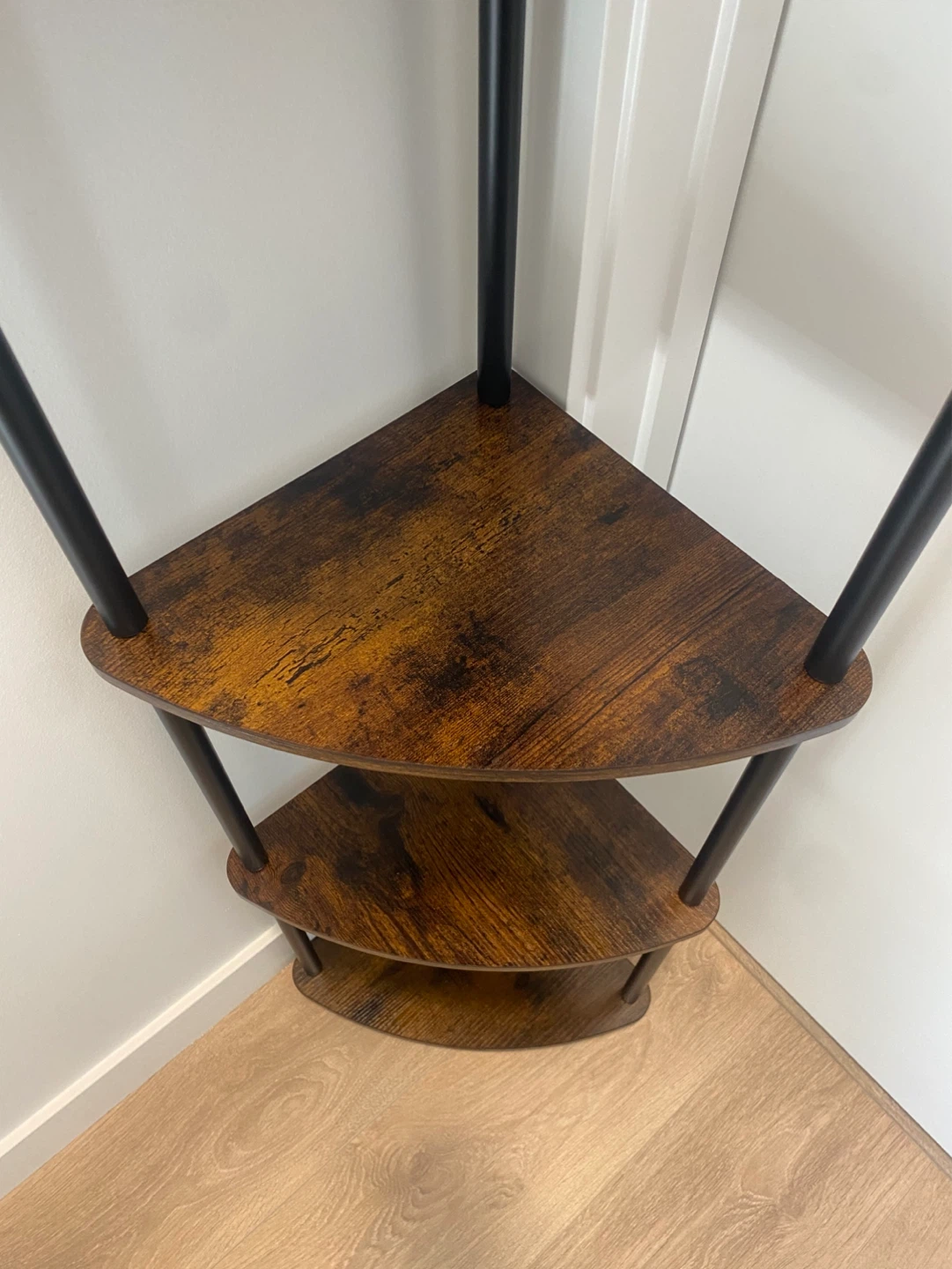 Corner shelf - rustic brown - brand new, assembled - photo 5