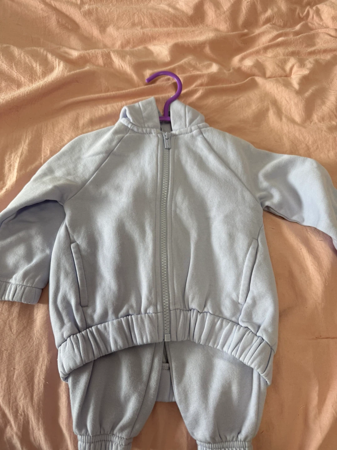 Baby Zip-Up Hoodie and Pants Set