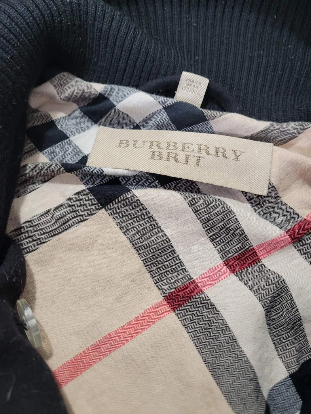 Burberry Brit Black Double-Breasted Wool Blend Jacket - Size 12 - photo 3