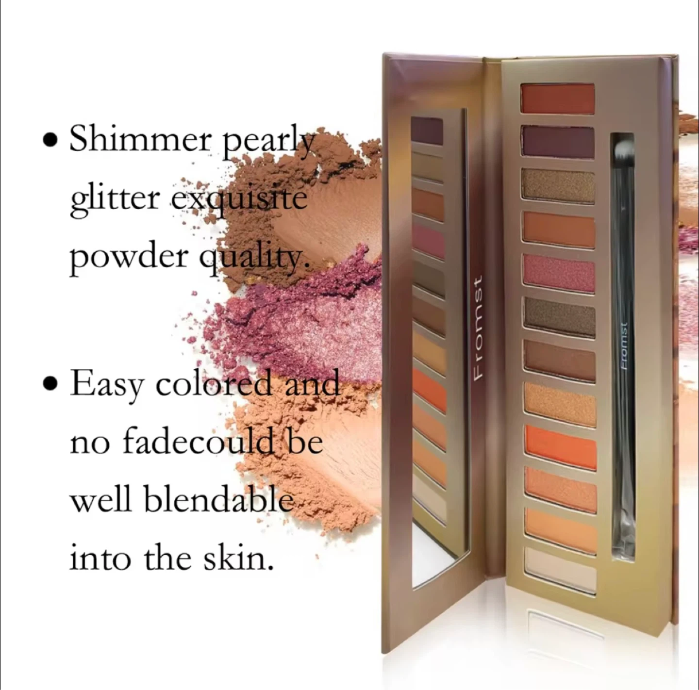 Fromst "Heat" Eyeshadow Palette - 12 Shades - photo 4