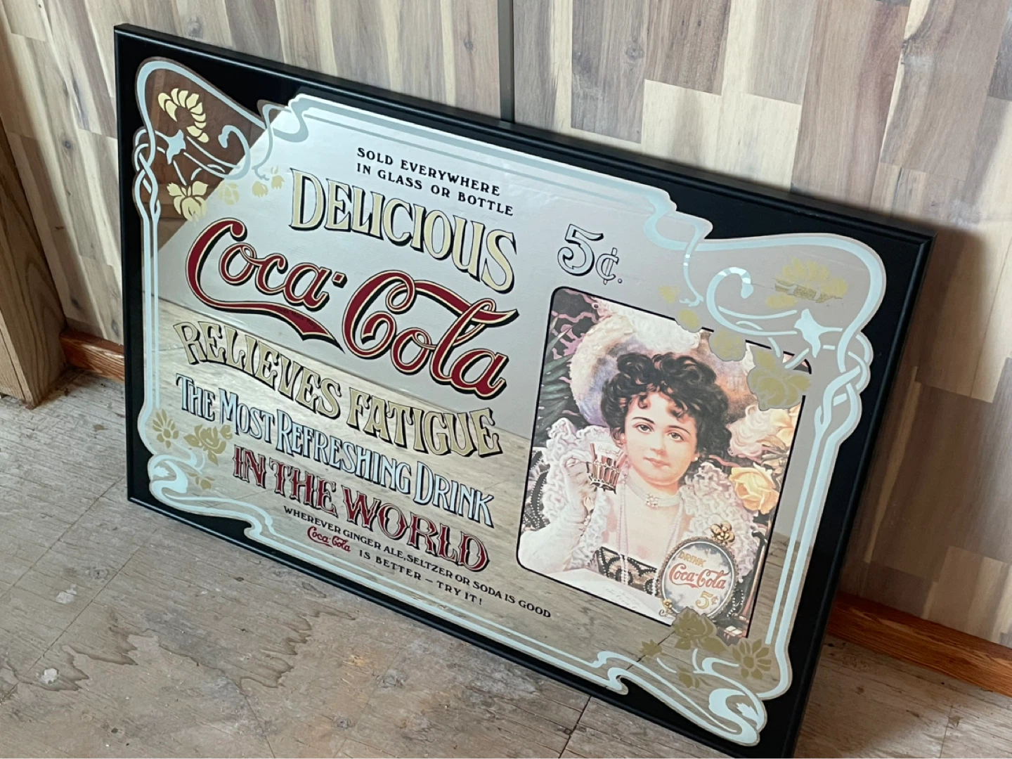 Cola Cola mirrored bar sign - photo 2