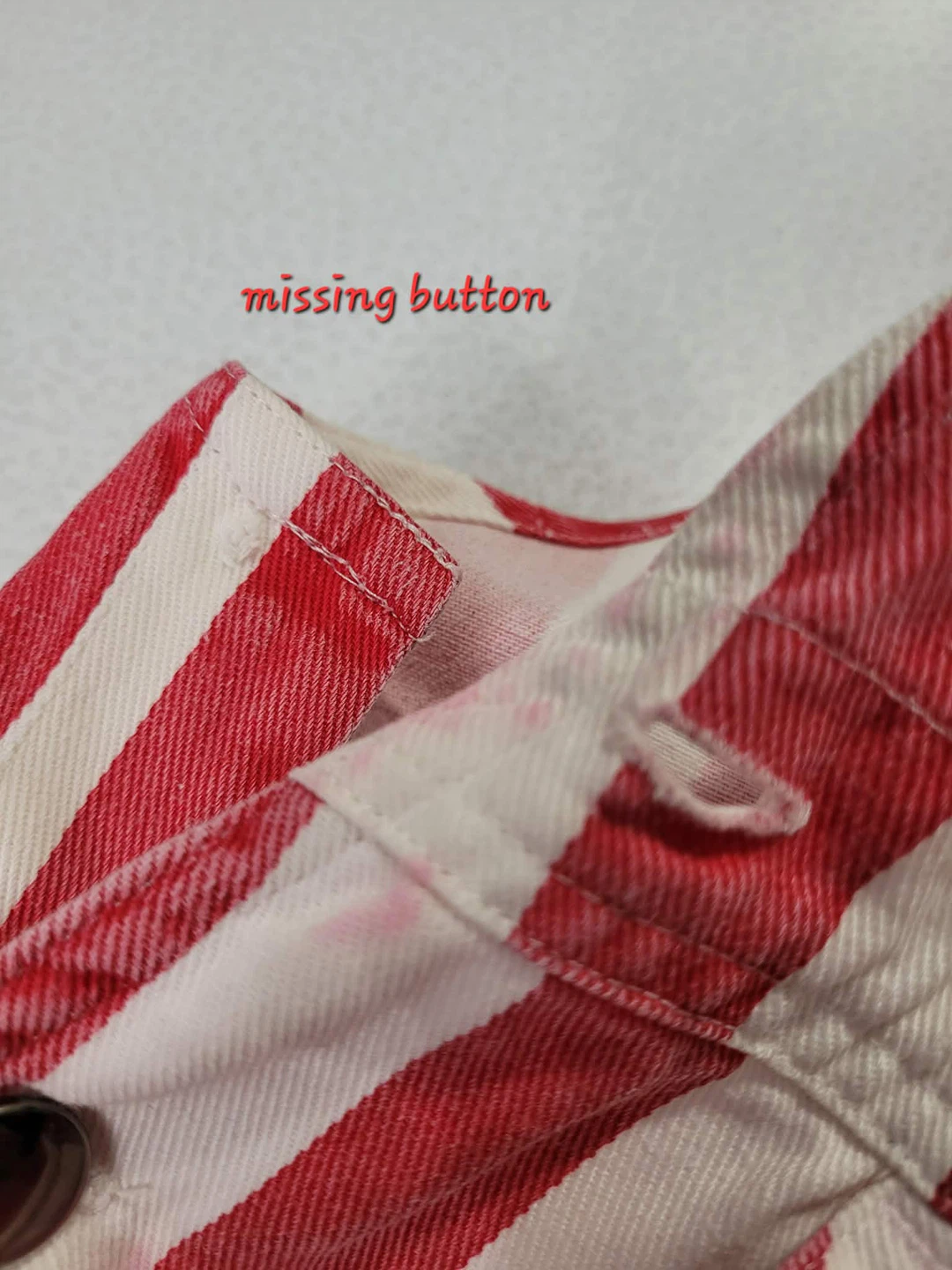 Game Bibs Red & White Stripe Overalls - photo 5