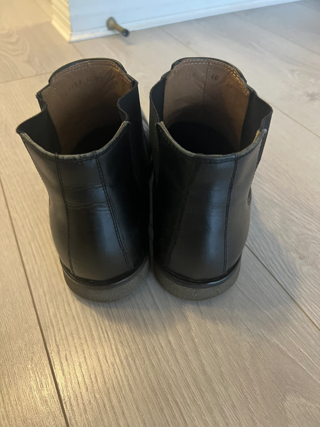 Geox Black Leather Chelsea Boots Size 40 - photo 2