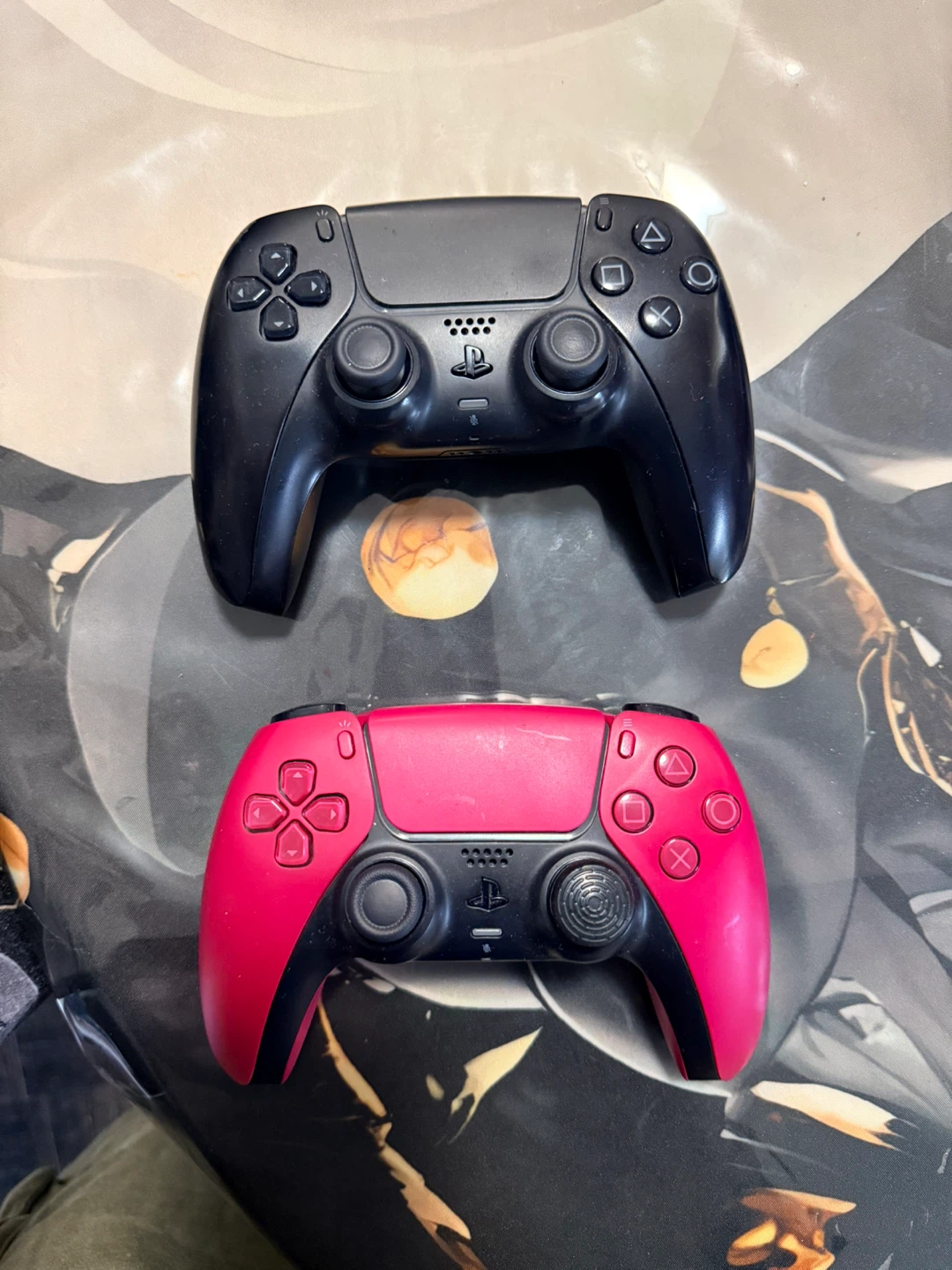 Sony PlayStation 5 DualSense Wireless Controllers - Black & Pink