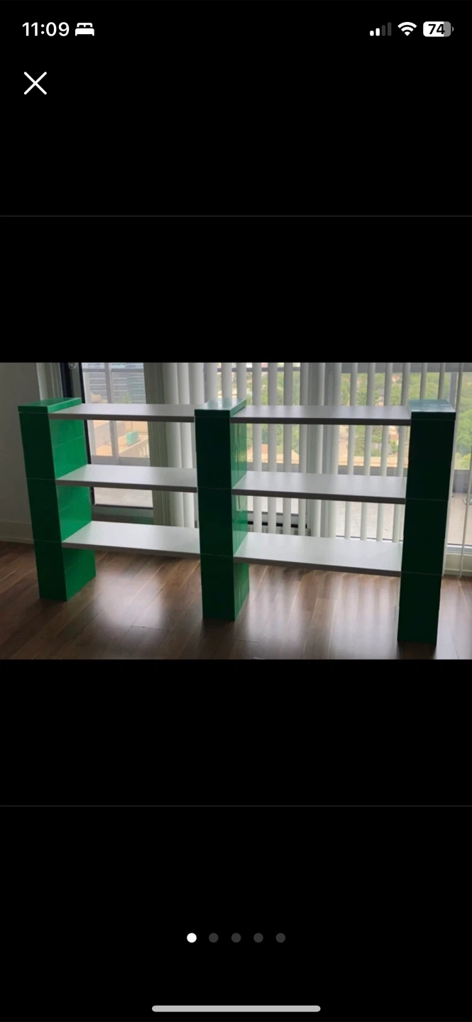 2 pieces - Mid century Modern Shelves