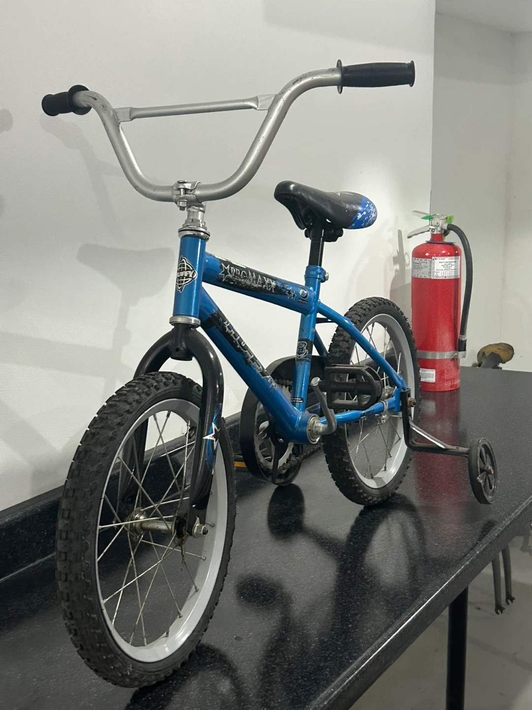 Blue BMX Bike with Training Wheels - photo 2
