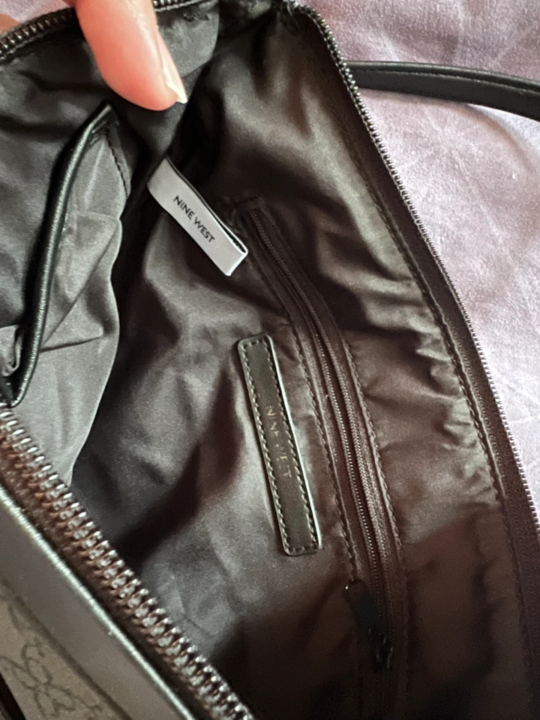 Nine West Black Embossed Shoulder Bag - photo 2