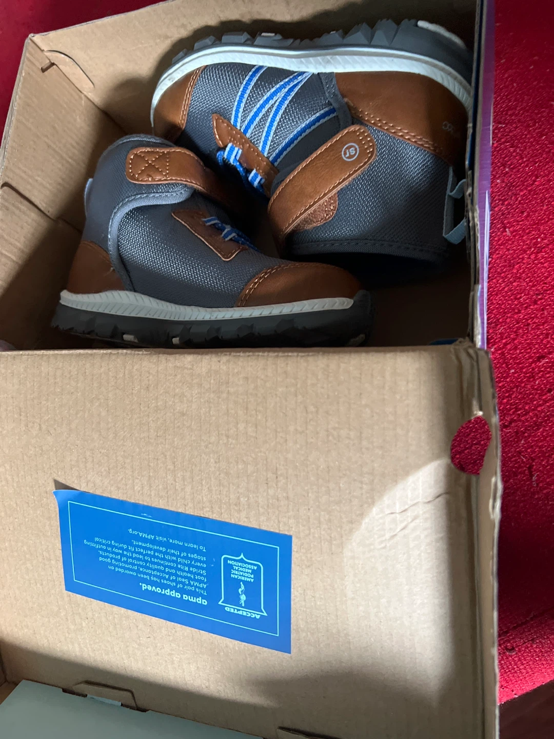 Stride Rite Freya Tan Gray Boots - Size 10M - photo 4