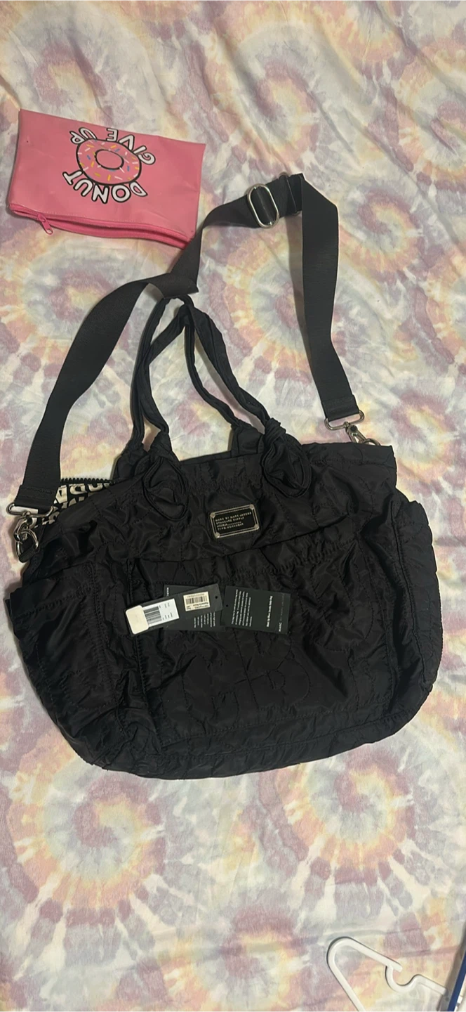 Marc by Marc Jacobs Black Quilted Nylon Baby Bag