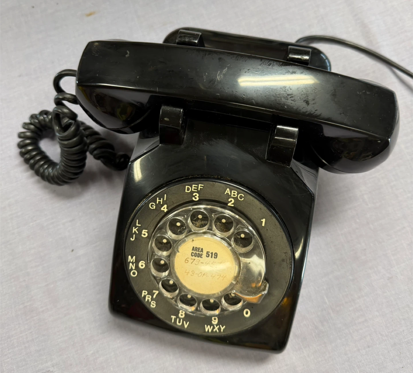 Black Rotary Dial Telephone - photo 2