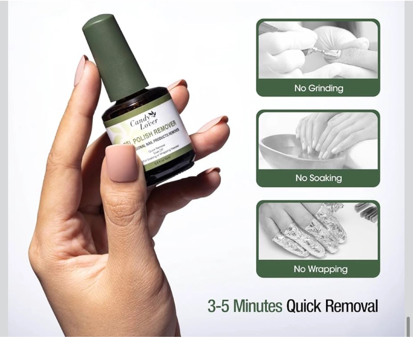 Candy Lover Gel Polish Remover Set with Liquid Latex Tape - photo 5