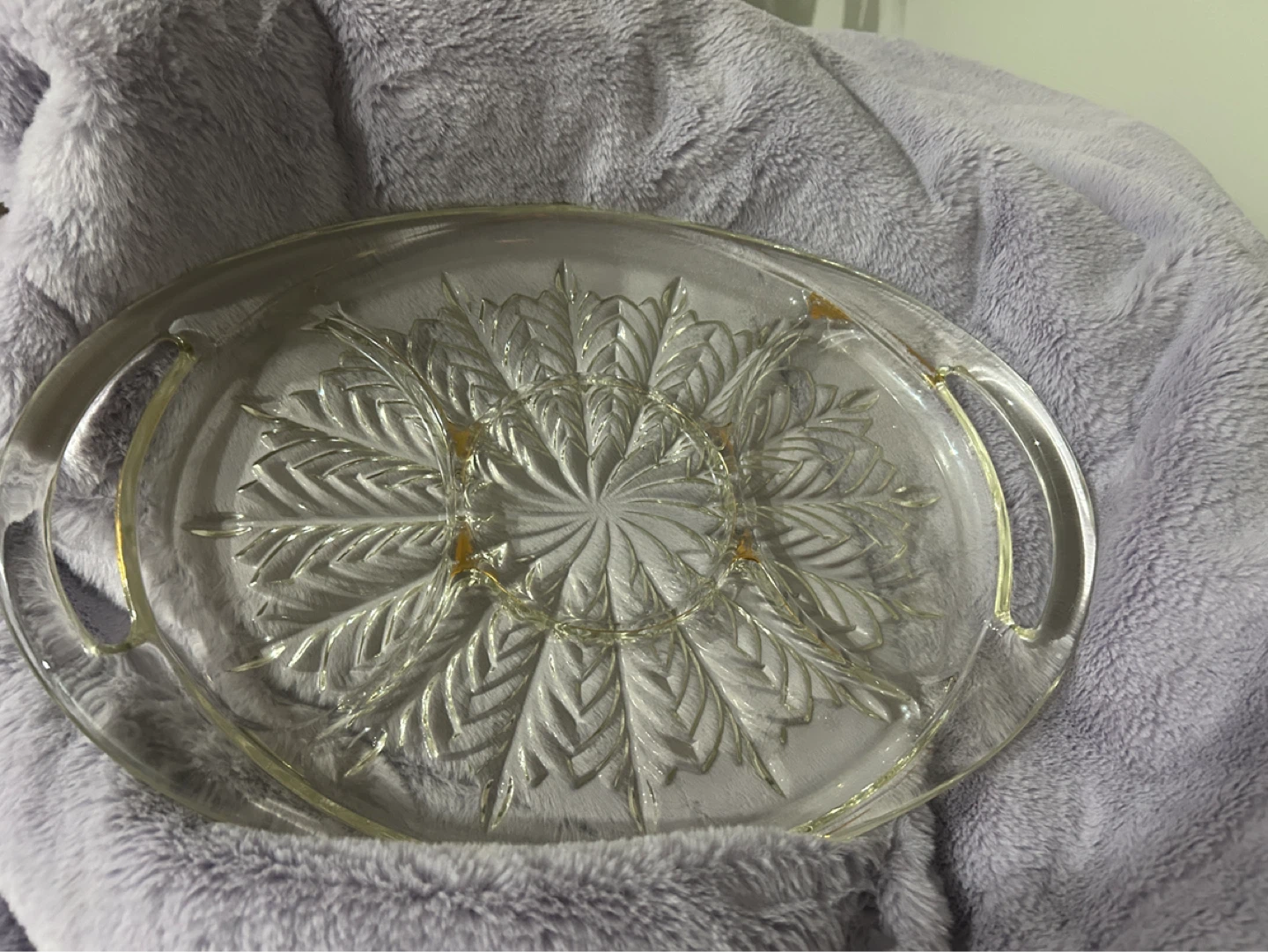Pyrex Glass Oval Roasting Pan and a glass server - photo 2