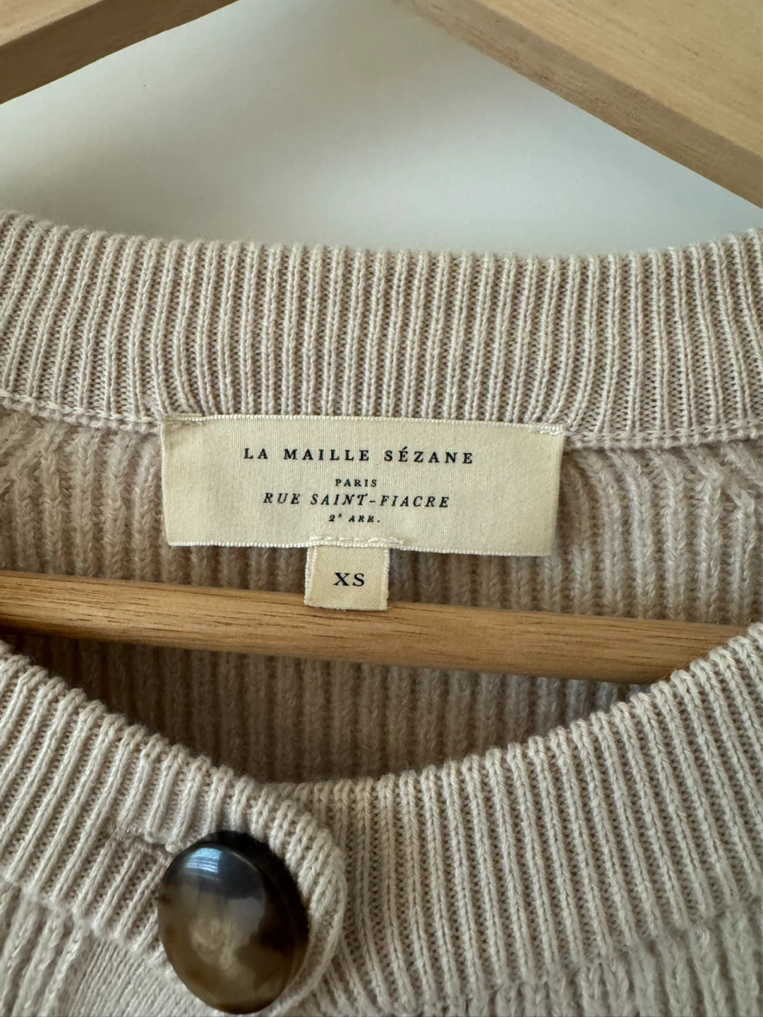 Sézane Cardigan XS Beige - photo 2
