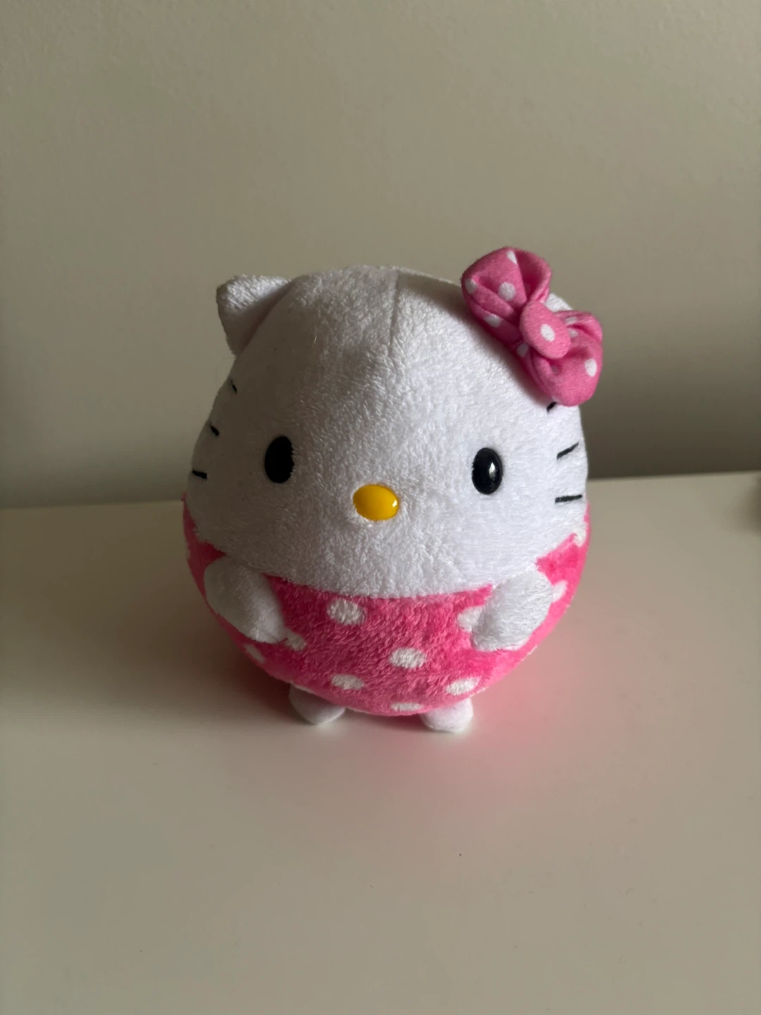 Ty Hello Kitty Beanie Baby Plush Pink Polka Dot - photo 2