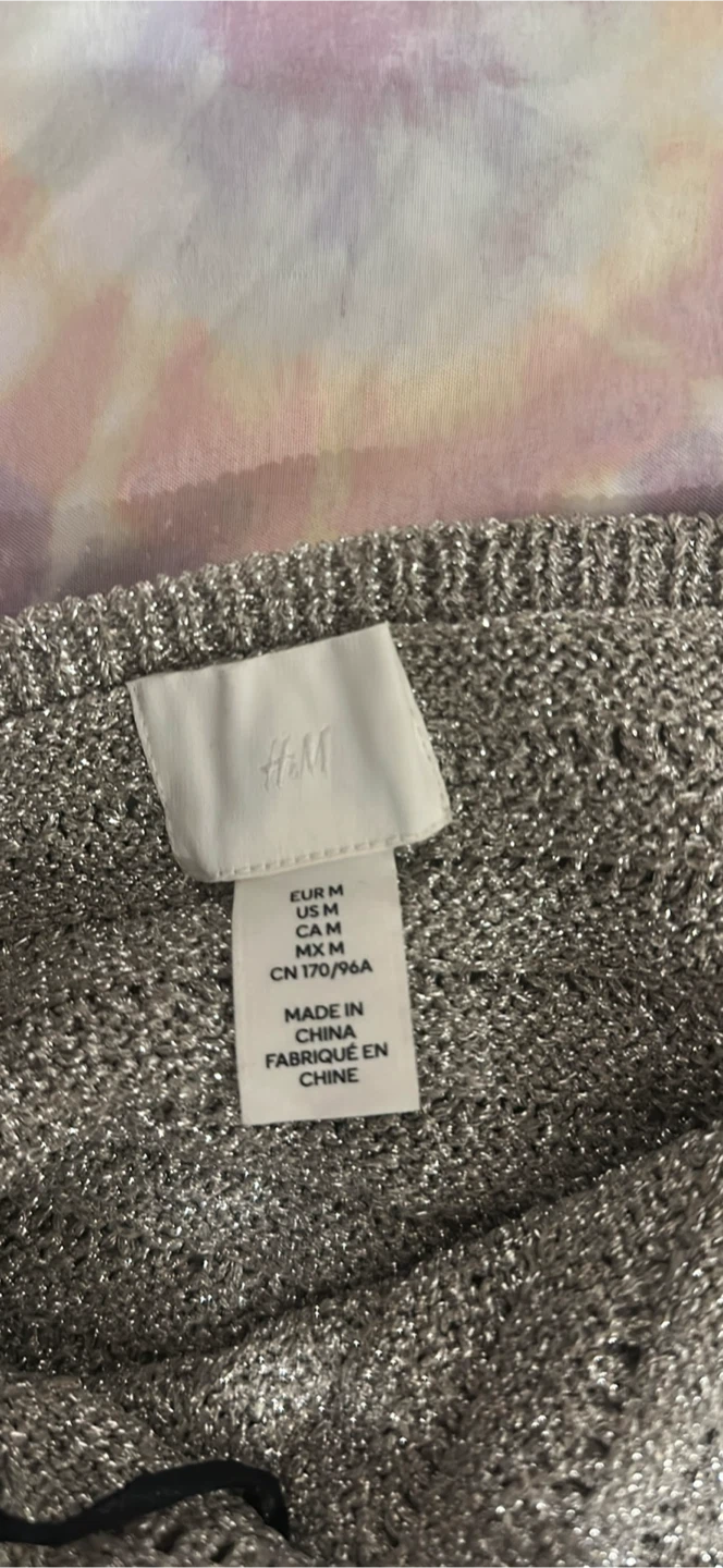 H&M Silver Knit Maxi Dress - photo 2