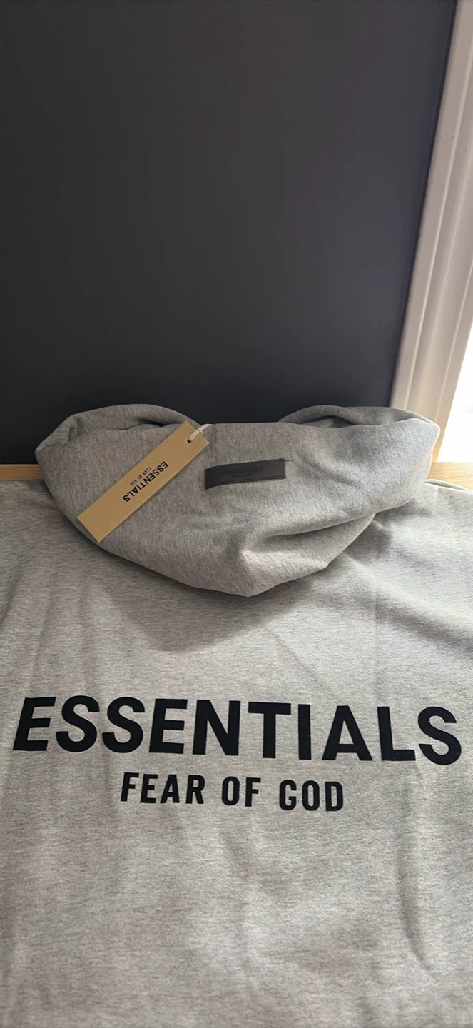 ESSENTIALS Fear of God Grey Hoodie - photo 3