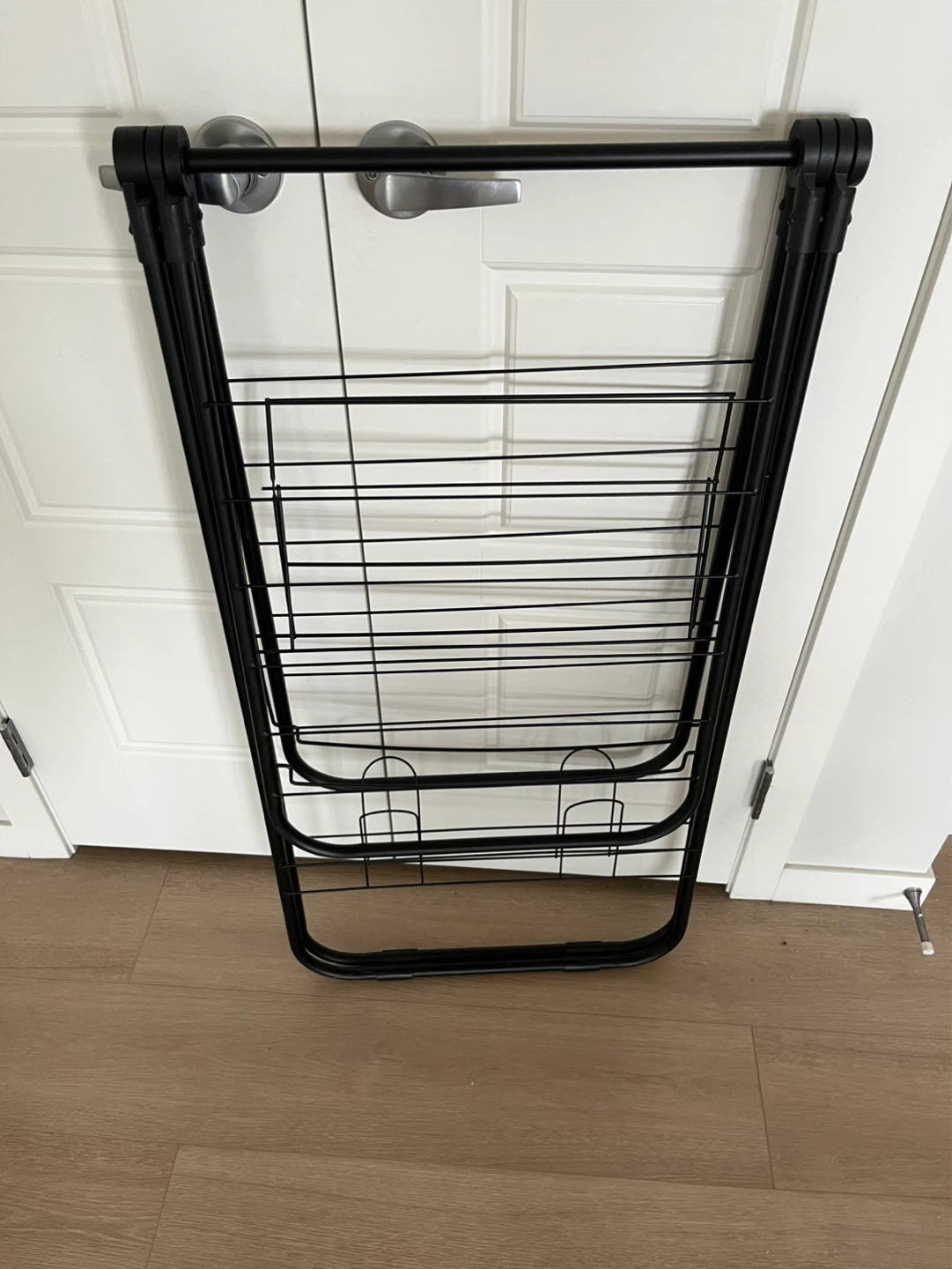 Black Collapsible Cloth Drying Rack - photo 3
