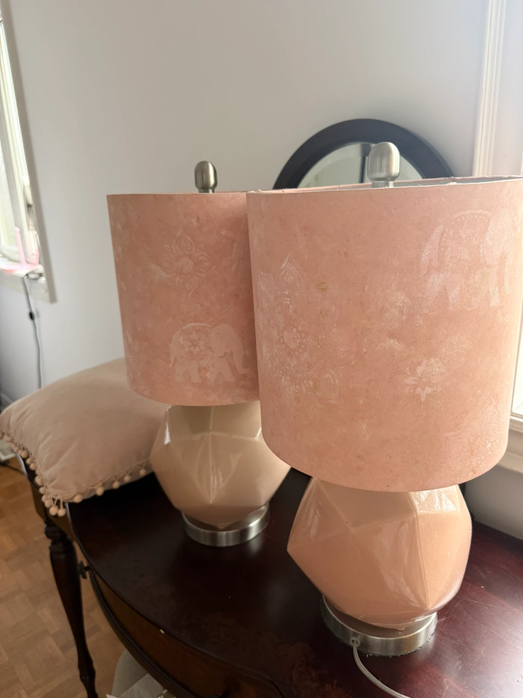 Handmade nigh stands, Set of 2, with a free cushion - photo 3