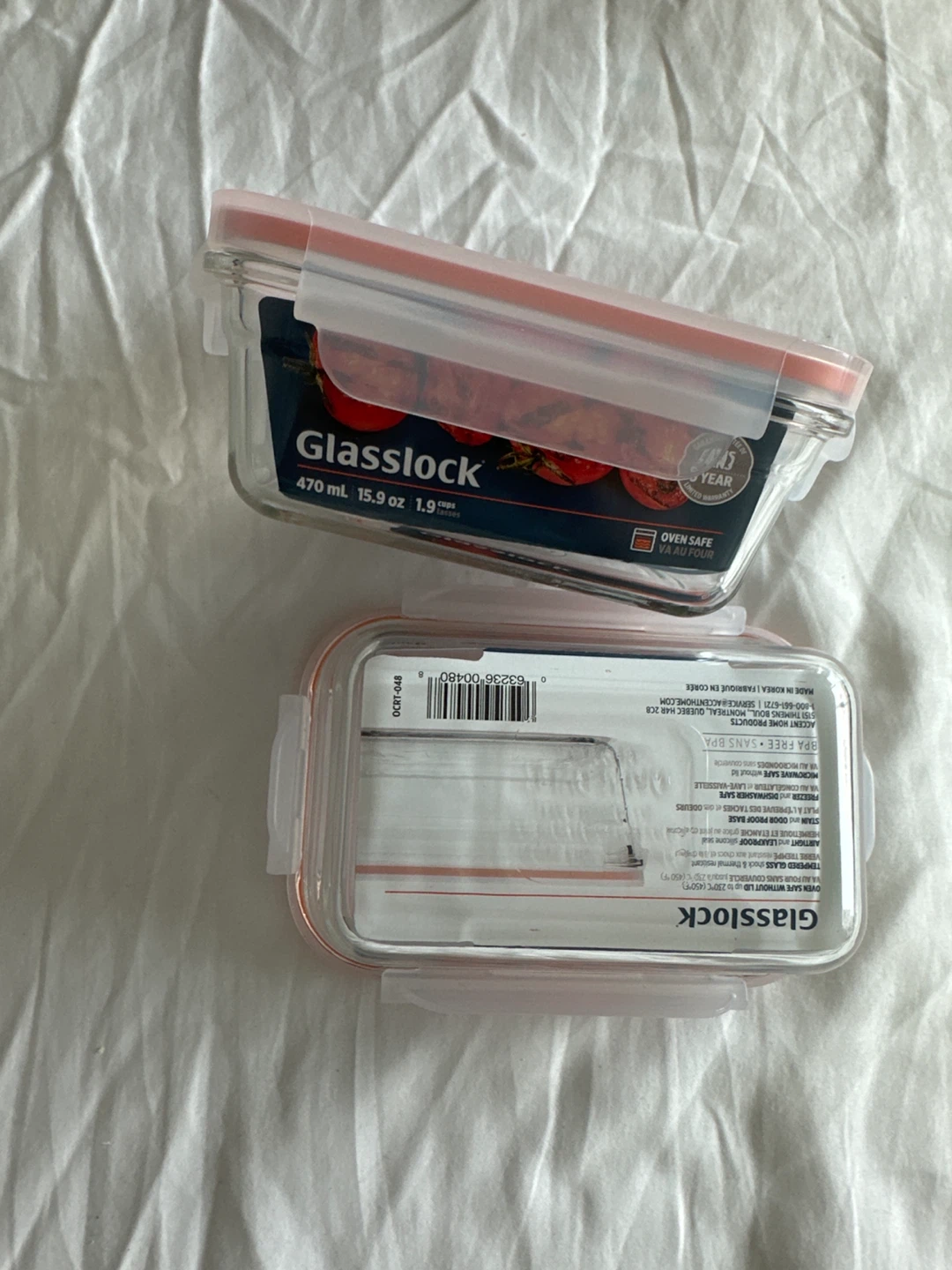 Glasslock Food Storage Container 470ml (15.9 oz) - photo 2